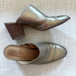 Madewell Gold Mules